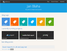 Tablet Screenshot of janblaha.net